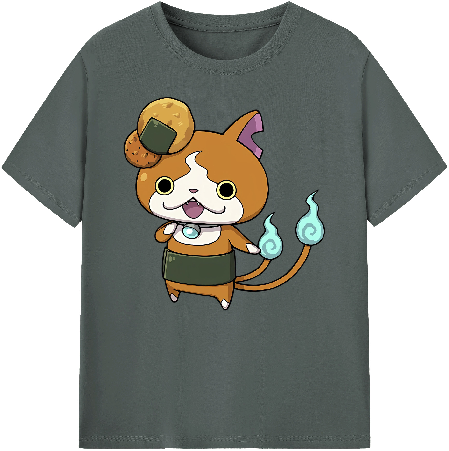 （画像用） 妖怪ウォッチ Yo-kai Watch 綿100％ メンズ半袖Tシャツ｜肌触りやわらか＆通気性